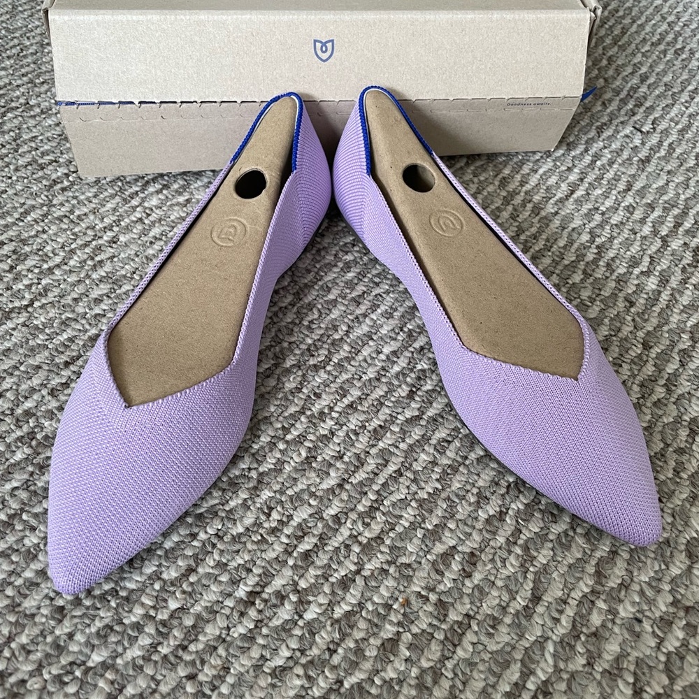 New in box! Soft Orchid Rothy’s The Point size 8.5